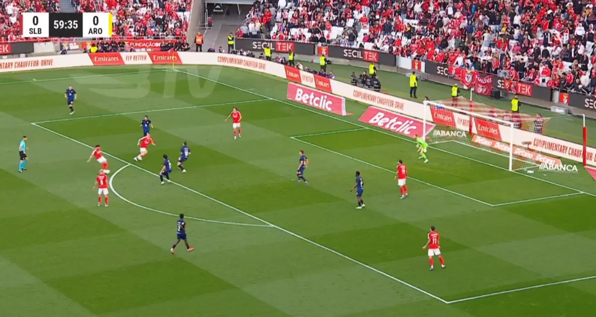 Imagem de contexto do artigo Golaço de Kokçu abriu marcador do Benfica-Arouca: veja aqui