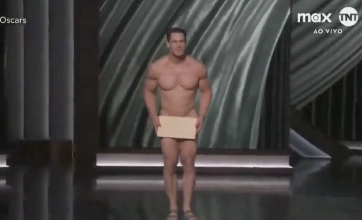 Imagem de contexto do artigo Insólito: John Cena apareceu nu em palco na cerimónia do Óscares. Veja o momento