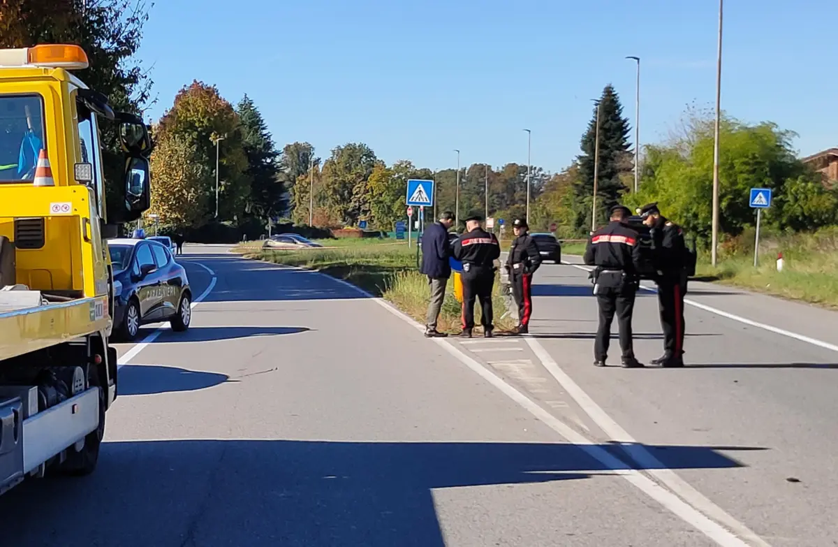 O acidente ocorreu às 9h43 locais na Via Bergamo, em Fenegrò, província de Como