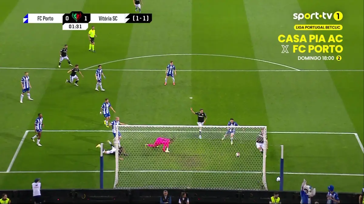 Imagem de contexto do artigo Afonso Freitas empata eliminatória. Veja o golo madrugador no FC Porto-Vitória