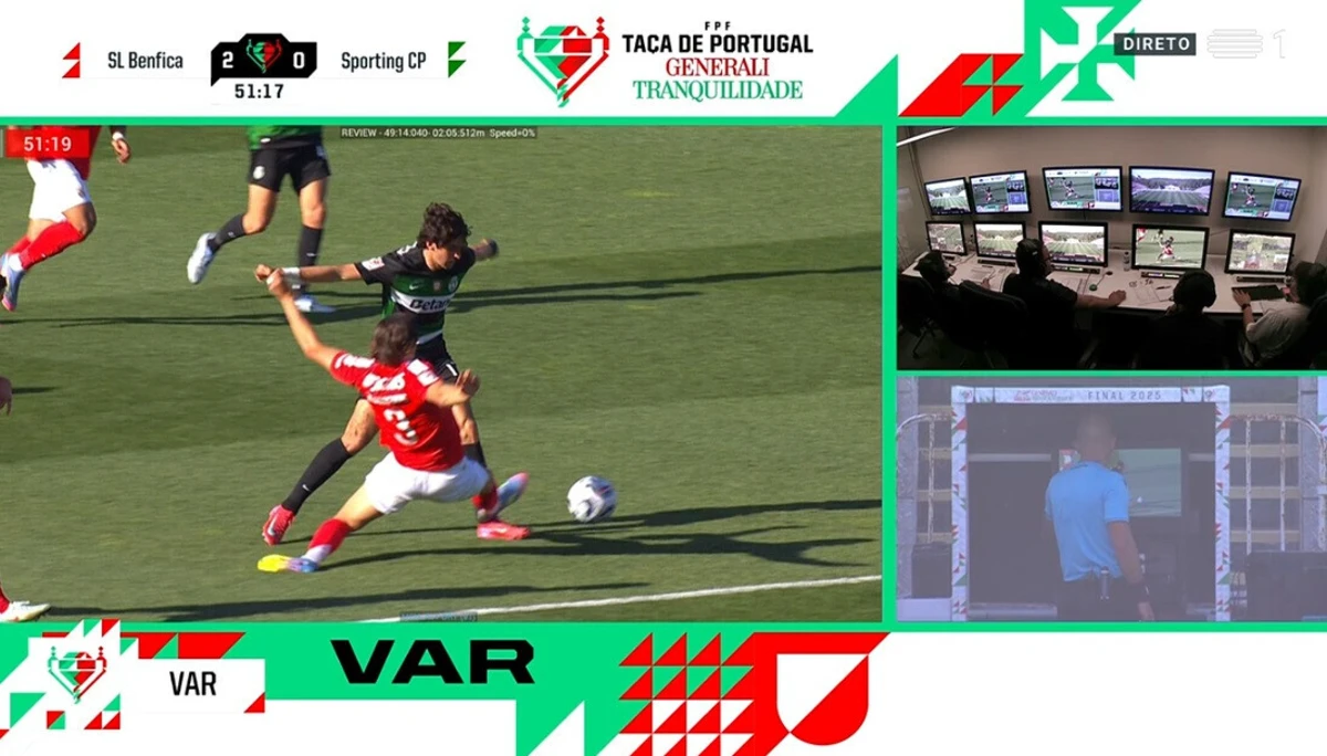 Imagem de contexto do artigo Benfica-Sporting: Kokçu marca golaço e falta de Carreras cancela 2-0 de Bruma