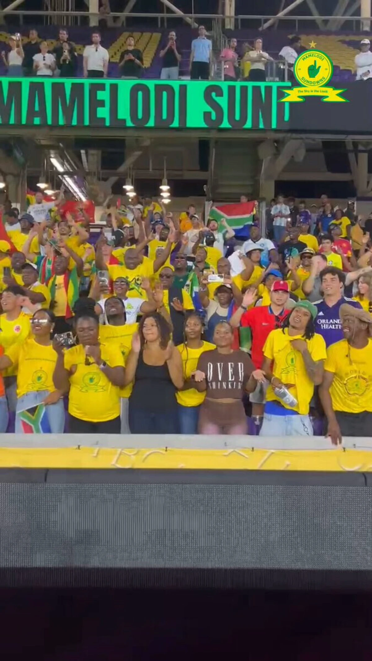 Imagem de contexto do artigo Jogadores e adeptos do Mamelodi Sundows celebraram no Mundial de Clubes com coreografia