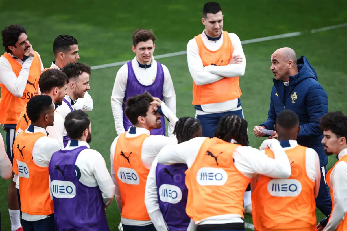 Imagem de contexto do artigo Dinamarca-Portugal: Roberto Martínez anuncia o onze inicial