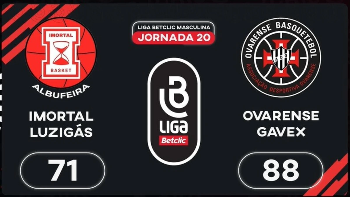Imagem de contexto do artigo Liga Betclic Masculina: o resumo do Imortal-Ovarense