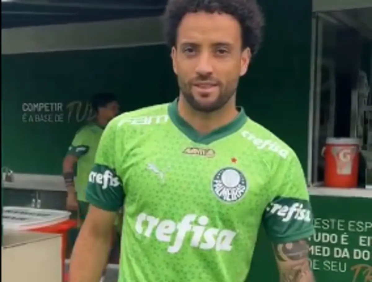 Imagem de contexto do artigo Felipe Anderson apresentado no Palmeiras: "Estava no último ano de contrato..."