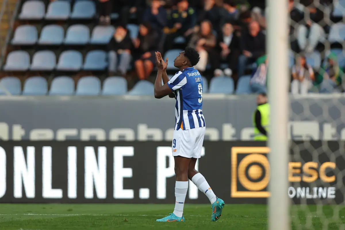 Samu abriu a vitória do FC Porto em Arouca (Créditos: Miguel Pereira)