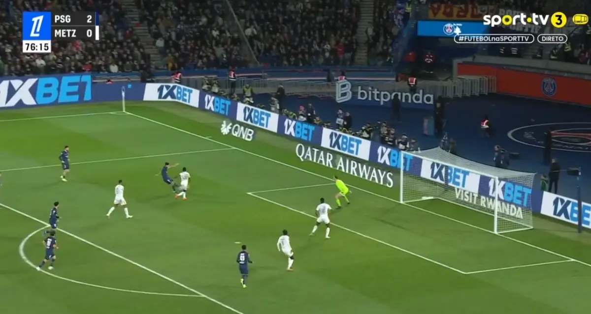 Imagem de contexto do artigo Gonçalo Ramos faz golo e assistência no PSG-Metz. Veja os lances