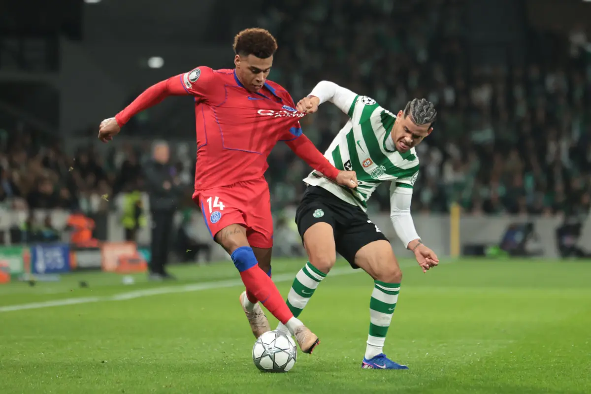 Desire Doué e Maxi Araújo