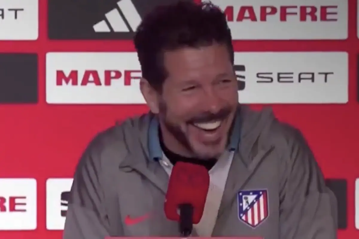 Imagem de contexto do artigo Simeone foi questionado, fez a piada e "partiu-se" a rir. Assista ao vídeo