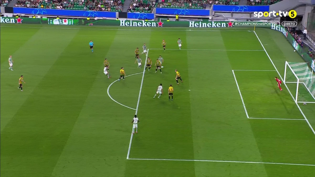 Imagem de contexto do artigo Sporting-Kairat Almaty: Trincão inaugurou o marcador com este golaço