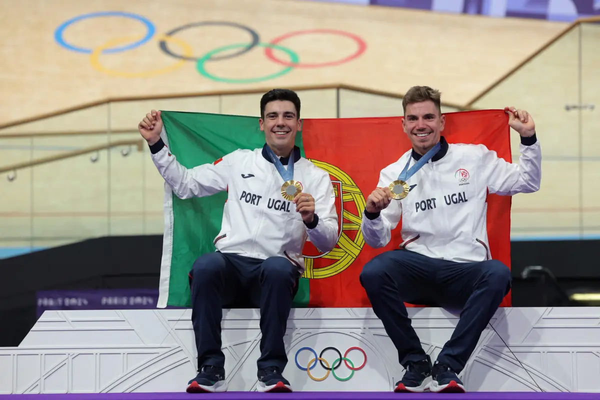Rui Oliveira e Iúri Leitão (Créditos: AFP)