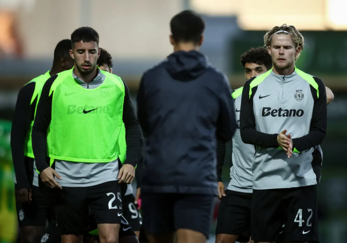 Gonçalo Inácio à esquerda