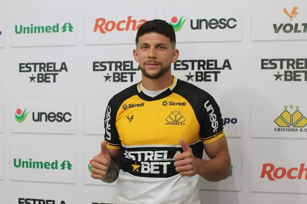 Imagem de contexto do artigo Tobias Figueiredo apresentado como reforço do Criciúma
