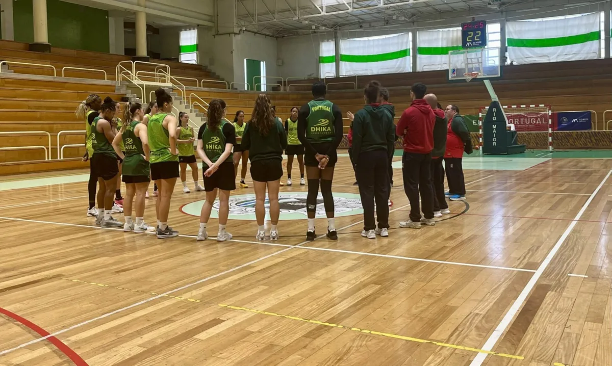 A seleção feminina de Portugal