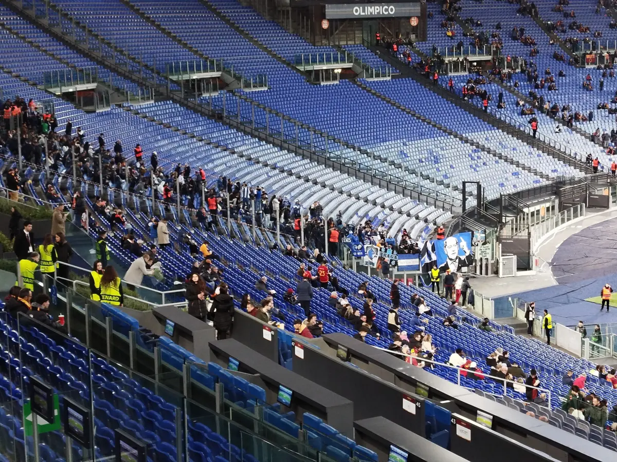 Tarja de Pinto da Costa no Olímpico de Roma (créditos: Ana Luísa Magalhães)