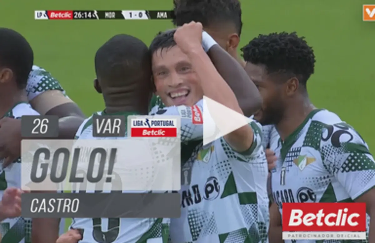 Imagem de contexto do artigo Castro abre o marcador do Moreirense-Estrela da Amadora. Veja o golo