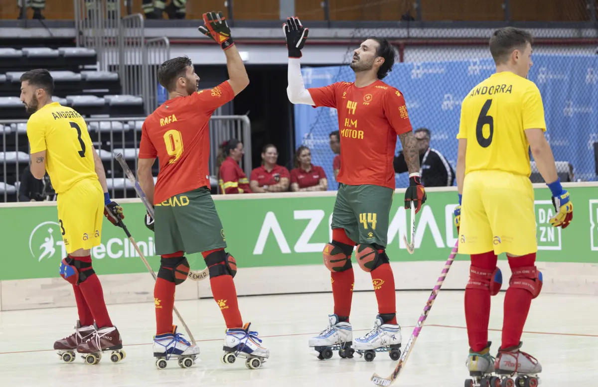 A Seleção Nacional de Hóquei venceu Andorra por 11-2 (créditos: Leonel de Castro)