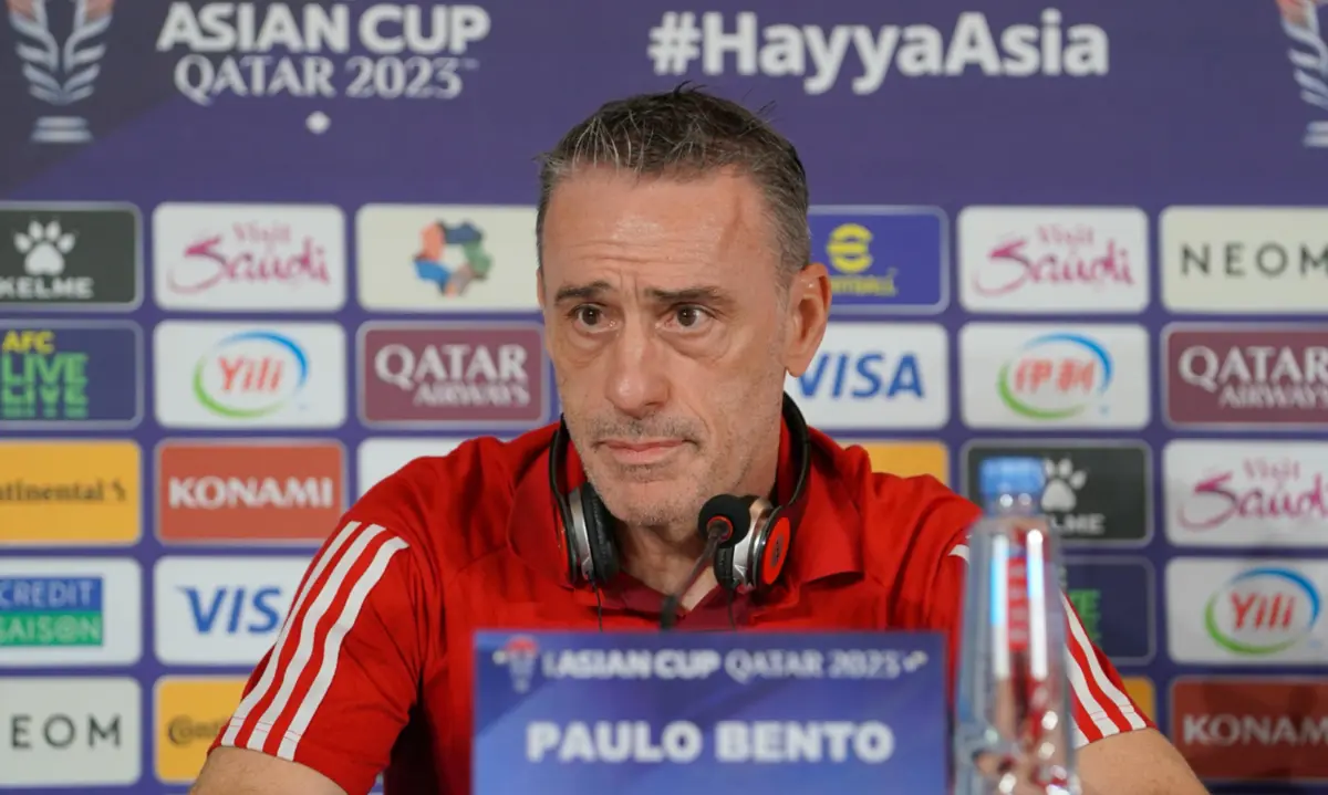 Imagem de contexto do artigo Paulo Bento eliminado na Taça Asiática: "O desfecho não foi justo"