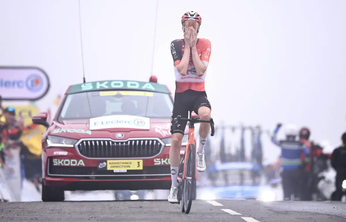 Imagem de contexto do artigo Thymen Arensman, vence no Tour: "Talvez fosse suicídio, não acredito que os aguentei..."