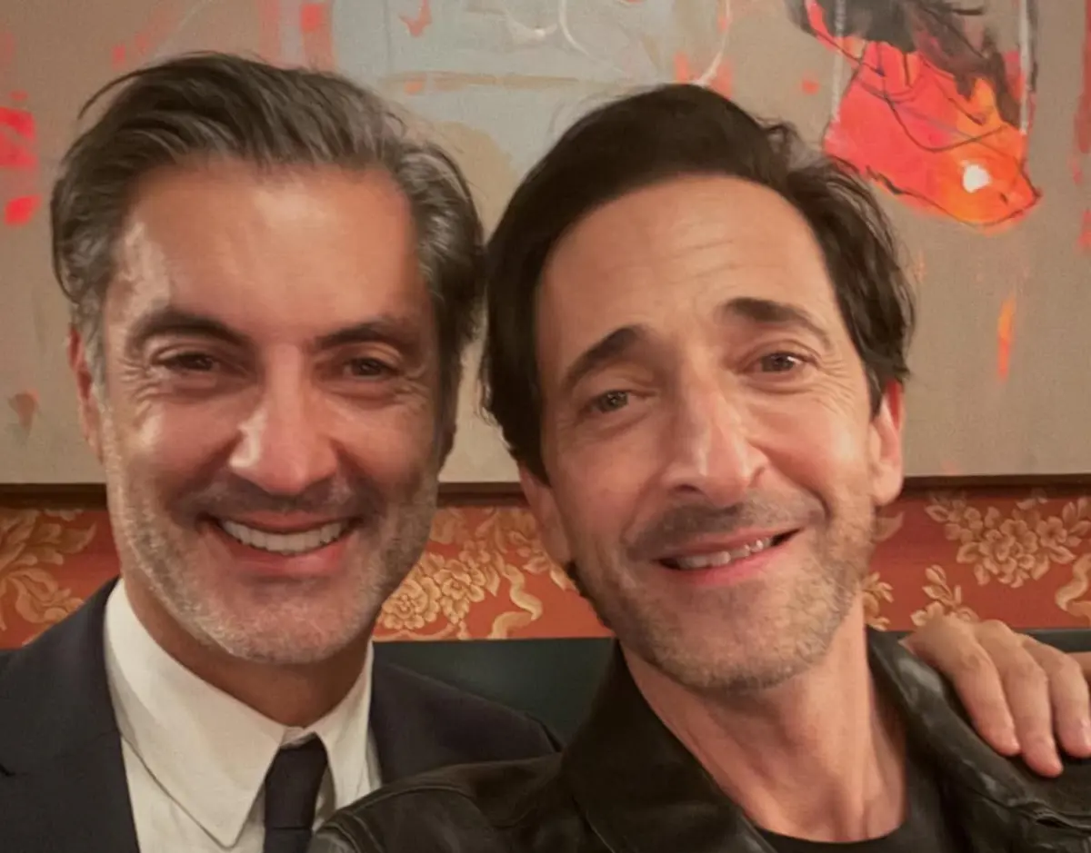 Vítor Baía e Adrien Brody