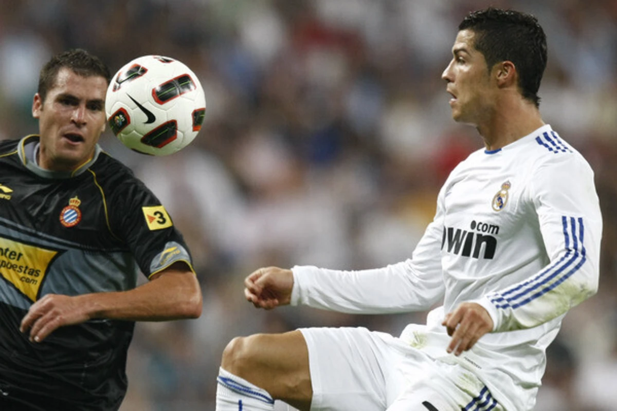 Cristiano Ronaldo quando jogava em Espanha (créditos: Real Madrid)