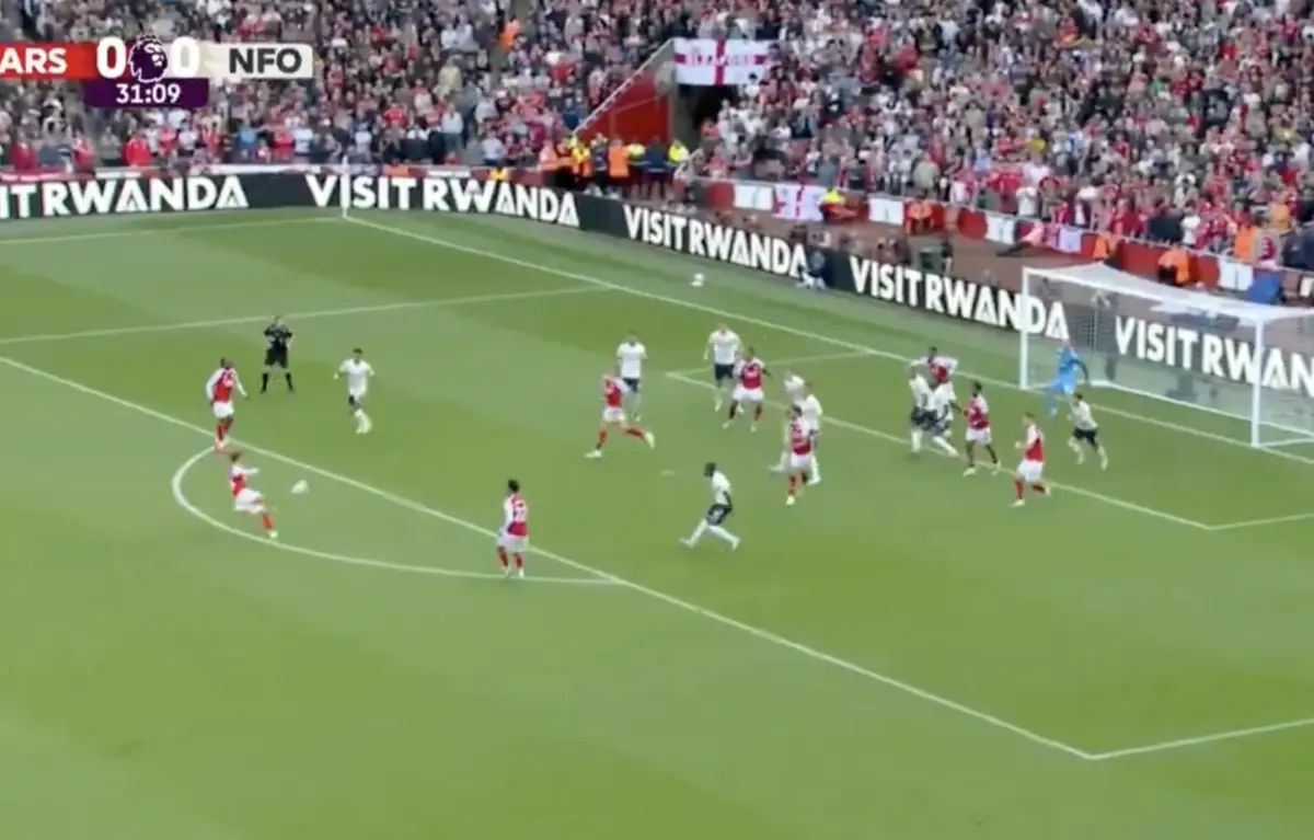 Imagem de contexto do artigo O golaço de Zubimendi que abriu o marcador do Arsenal-Nottingham Forest