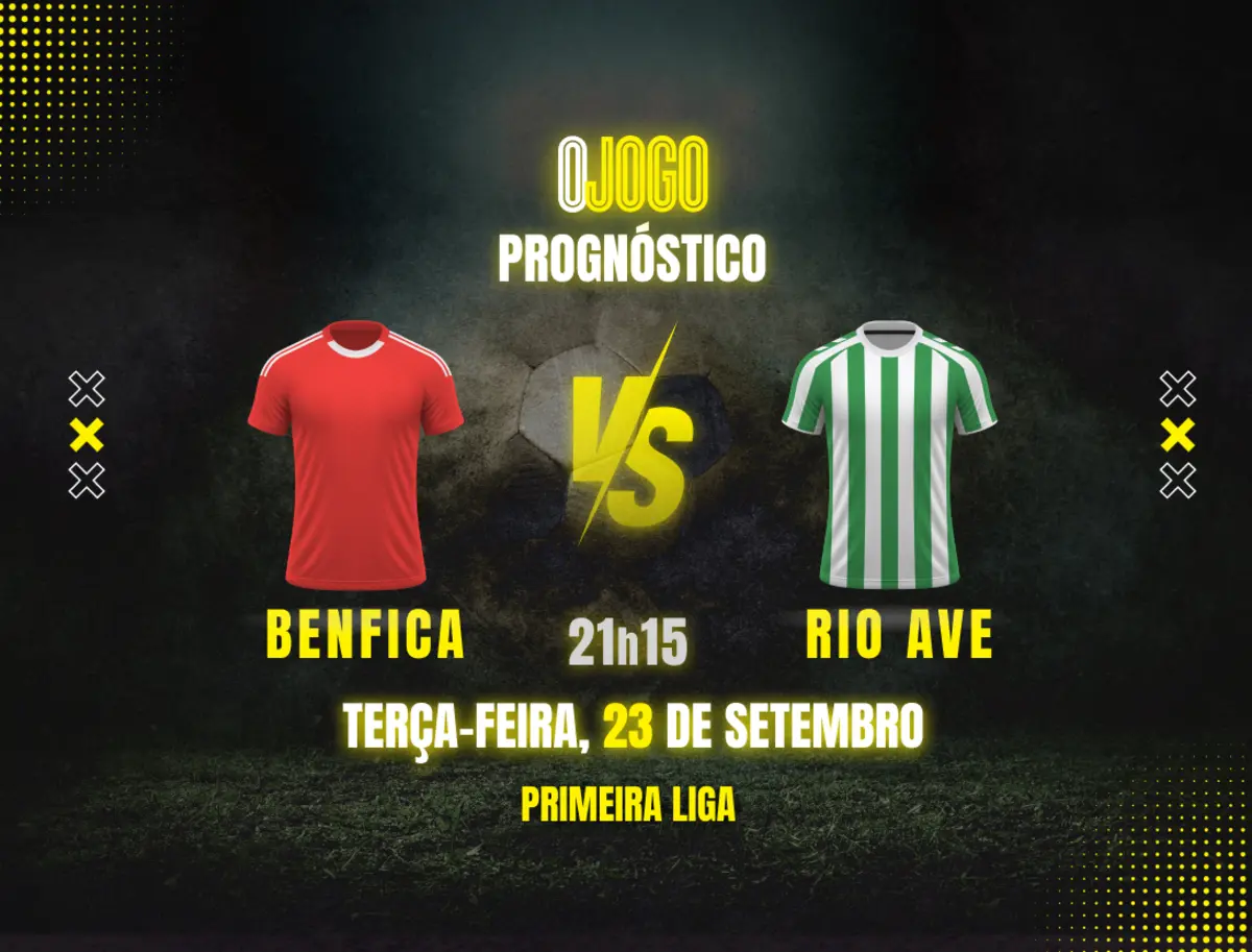 Imagem de contexto do artigo Prognóstico Benfica vs Rio Ave: Odds e Dicas de Apostas