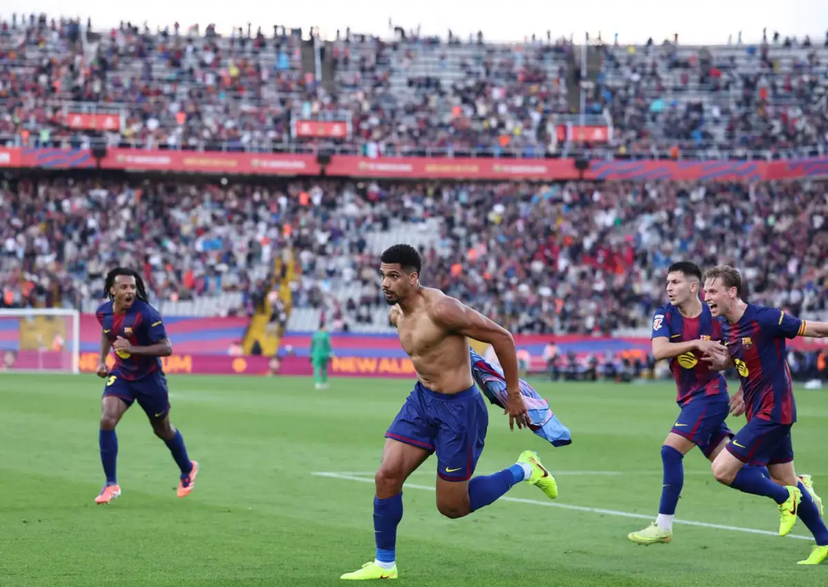 Ronald Araújo deu a vitória ao Barcelona