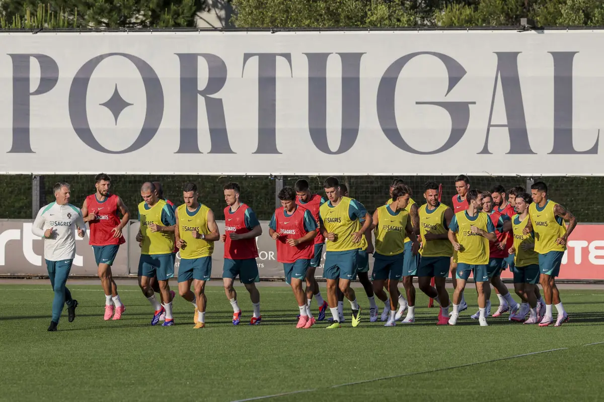 Treino da Seleção Nacional na Cidade do Futebol (créditos: Gerardo Santos / Global Imagens)