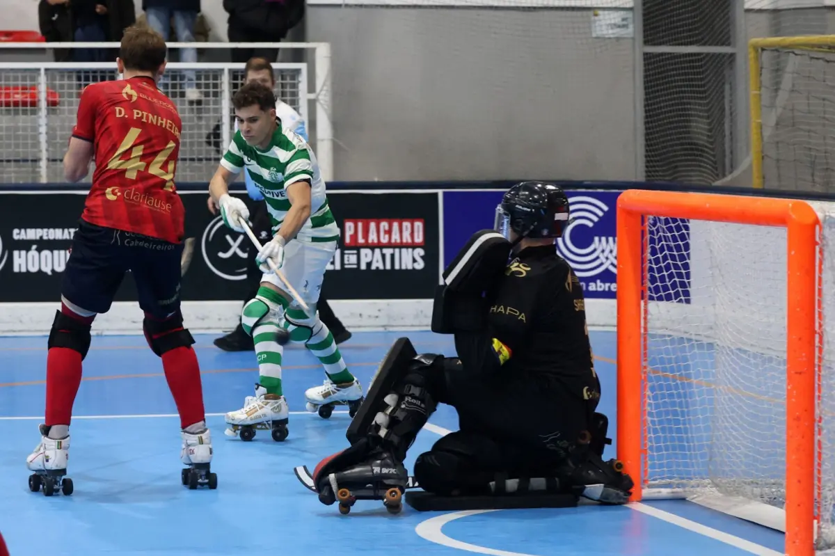 Imagem de contexto do artigo Hóquei em patins: golos na hora certa valem vitória ao Sporting em Riba d'Ave