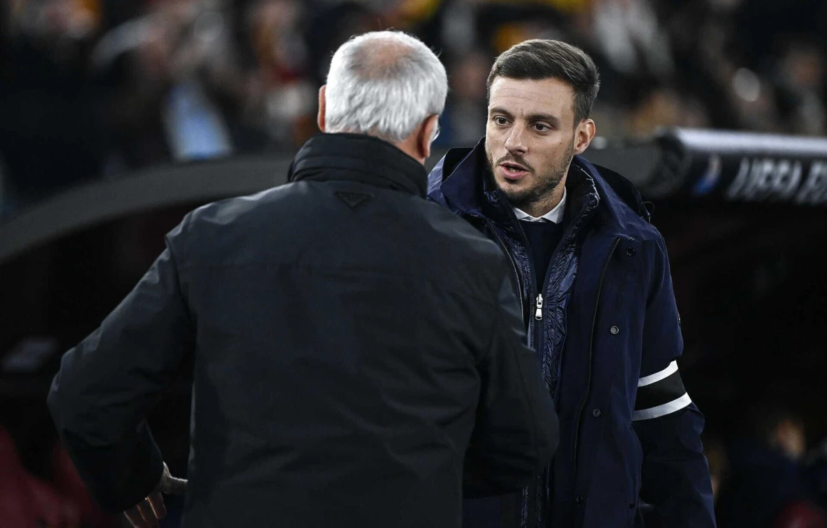 Martín Anselmi cumprimenta Claudio Ranieri (créditos: EPA)