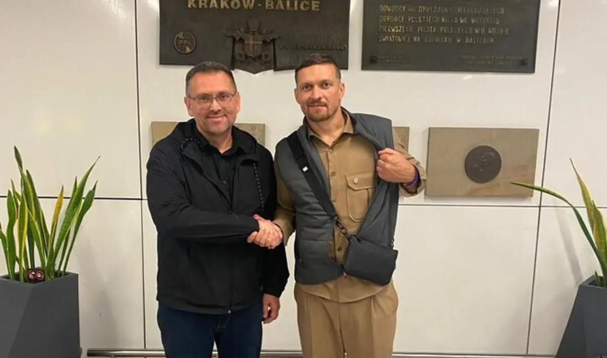 Usyk após ser libertado (créditos: X/@ZelenskyyUa)