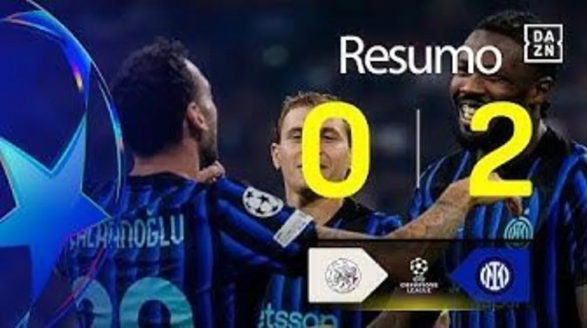 Imagem de contexto do artigo Veja o resumo do triunfo do Inter no campo do Ajax