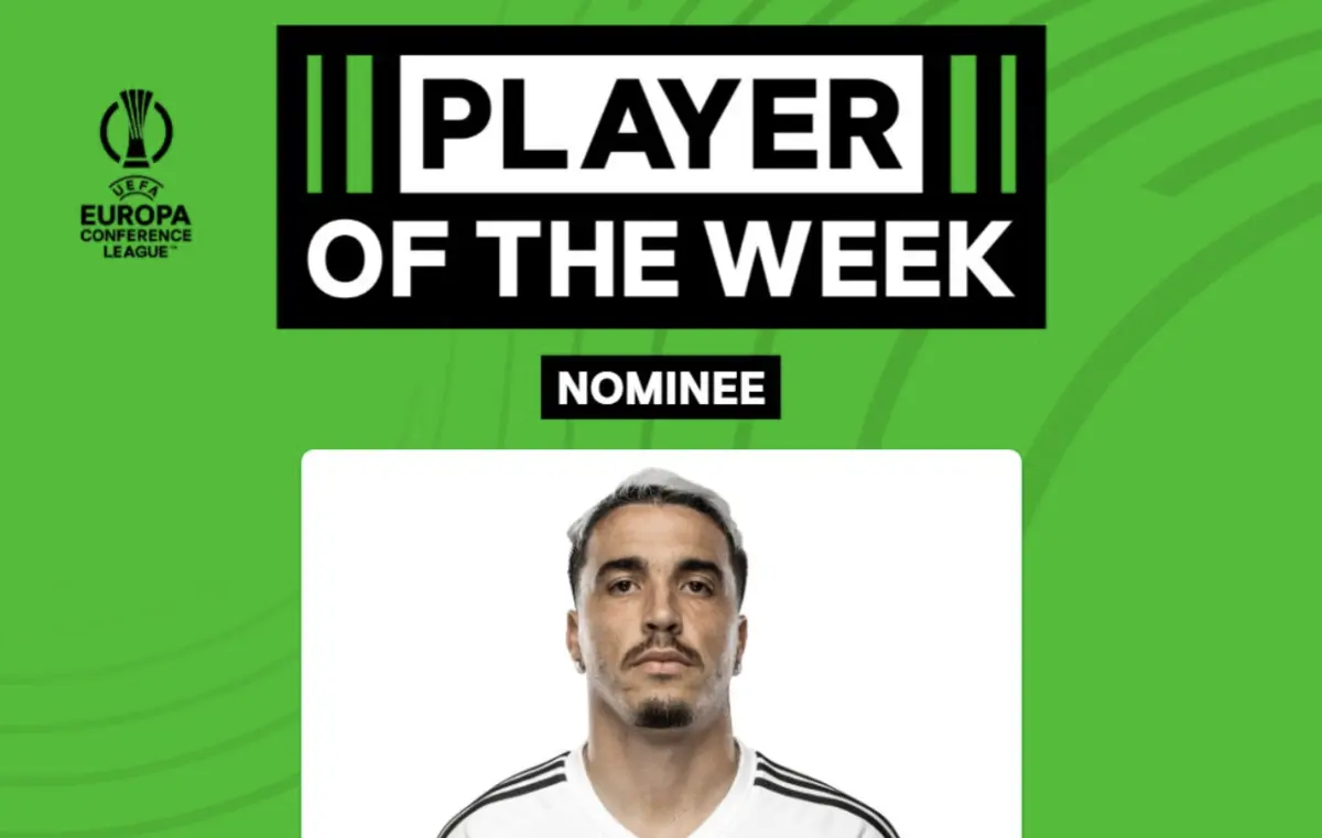 Imagem de contexto do artigo Josué nomeado para melhor jogador da semana na Liga Conferência