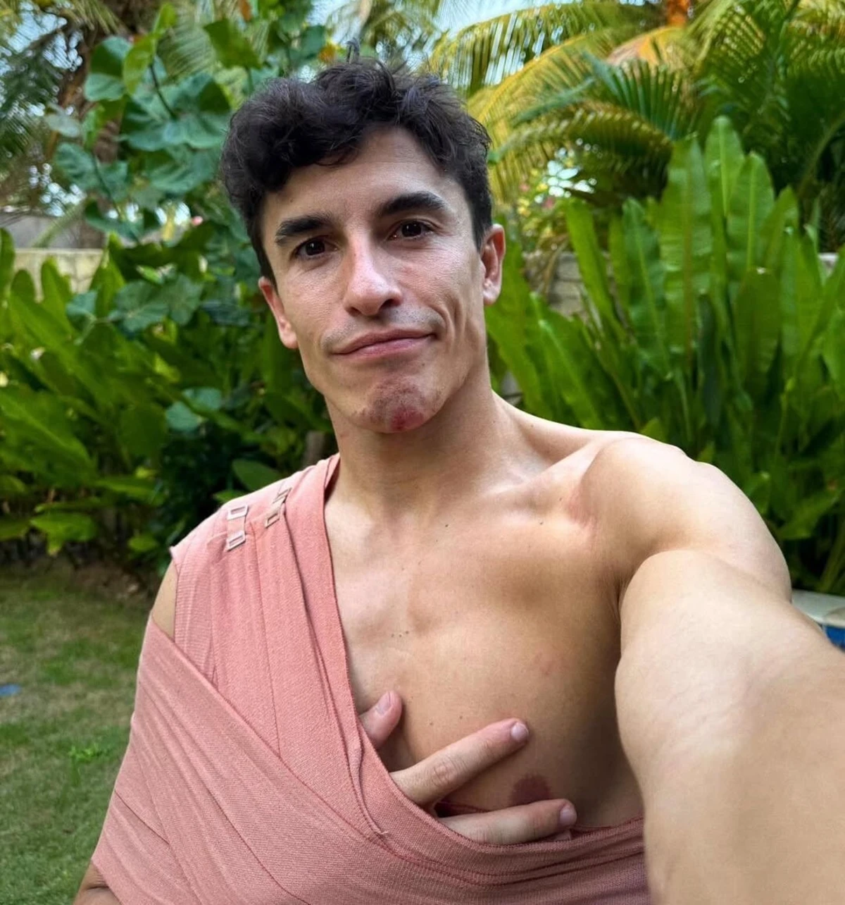 Marc Márquez após queda na Indonésia