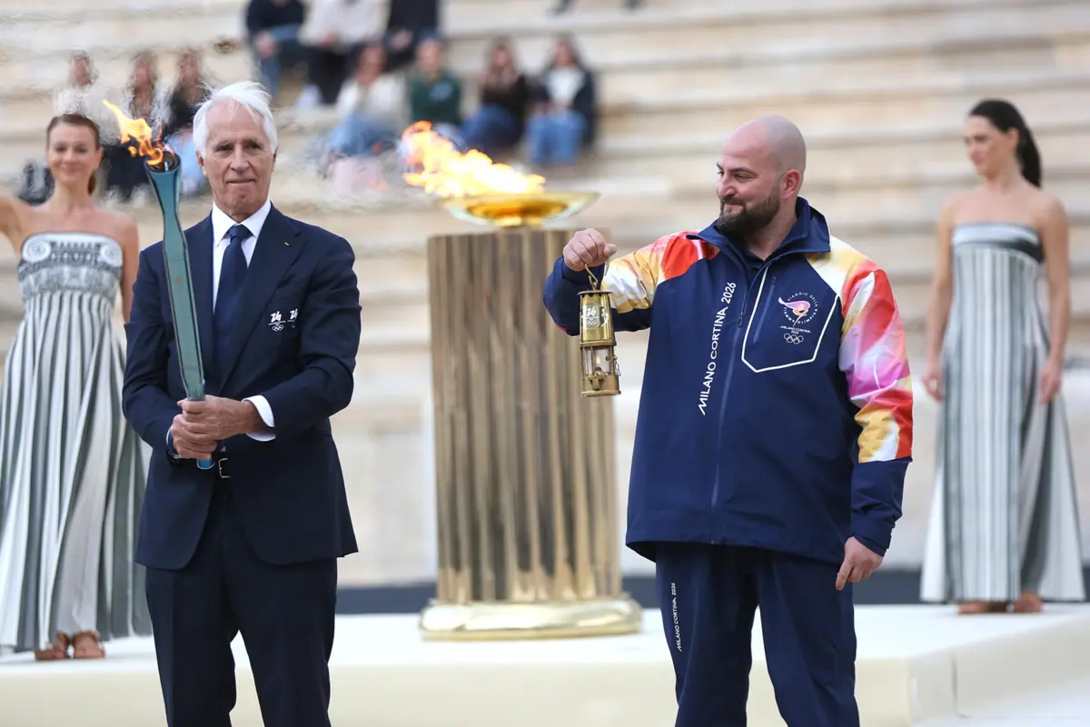 A chama dos Jogos Olímpicos de Inverno