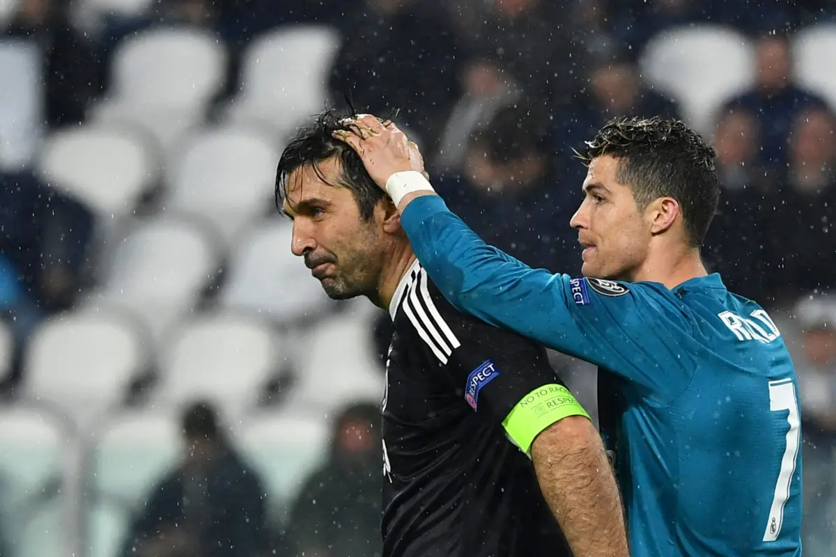 Imagem de contexto do artigo Buffon e as diferenças entre "CR7" e "Cristiano": "Há uma dupla personalidade..."