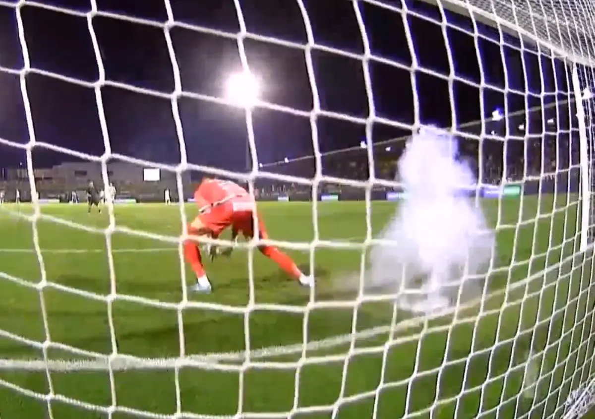 Imagem de contexto do artigo Tondela-FC Porto: petardo lançado para perto da baliza ainda assustou Bernardo Fontes