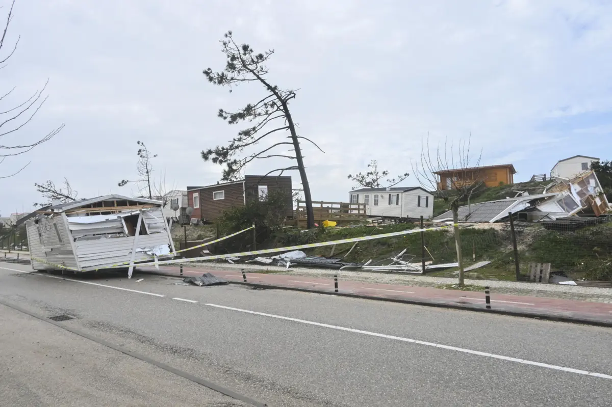 Depressão Kristin causou vários estragos