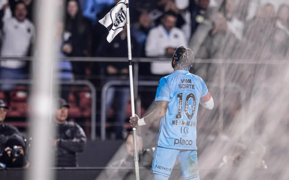 Imagem de contexto do artigo Neymar bisou na vitória do Santos frente ao Juventude: veja os golos