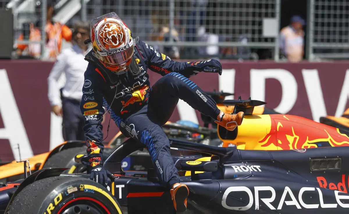 Verstappen venceu corrida sprint do GP da Áustria (créditos: ERWIN SCHERIAU / APA / AFP