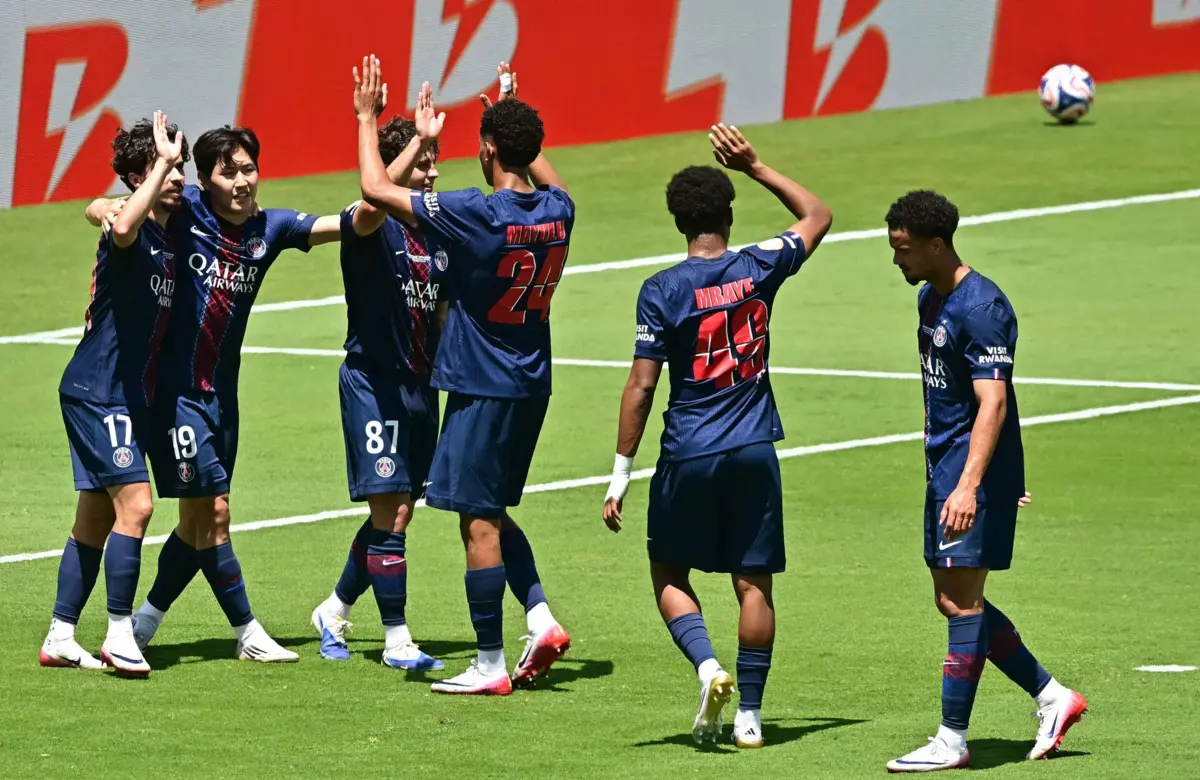A festa do PSG (Créditos: AFP)