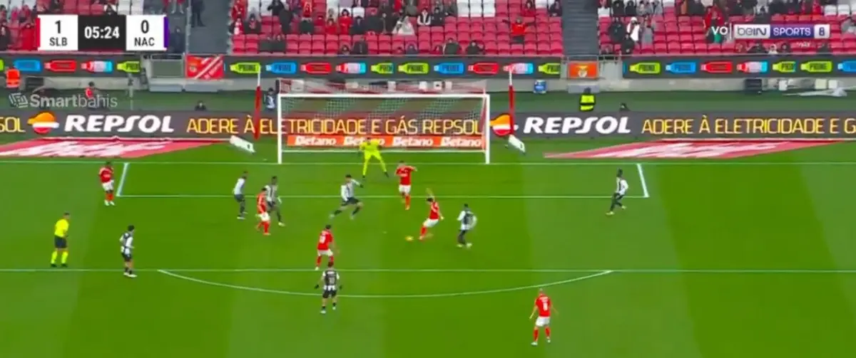 Imagem de contexto do artigo Cinco minutos e Amdouni abre marcador do Benfica-Nacional: ora veja