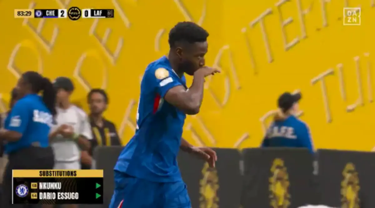 Imagem de contexto do artigo O momento em que Dário Essugo se estreia com a camisola do Chelsea