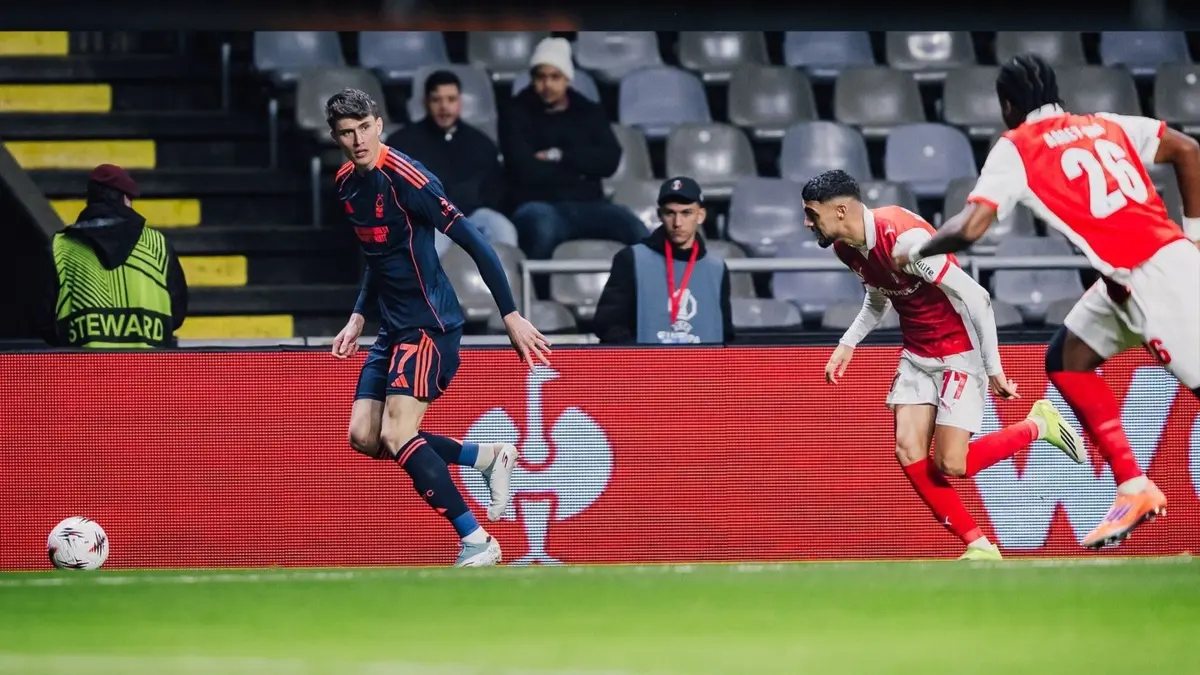 Imagem de contexto do artigo Tudo sobre o triunfo do Braga diante do Nottingham Forest. Veja o resumo