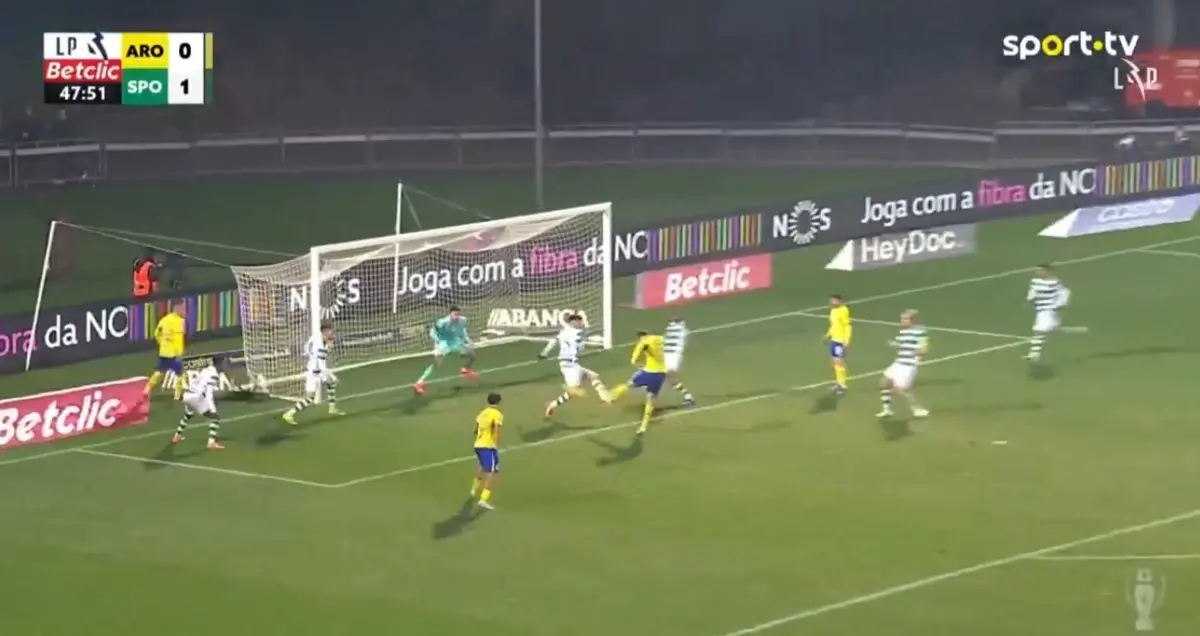 Imagem de contexto do artigo Arouca-Sporting: Barbero faz empate no regresso do intervalo. Veja