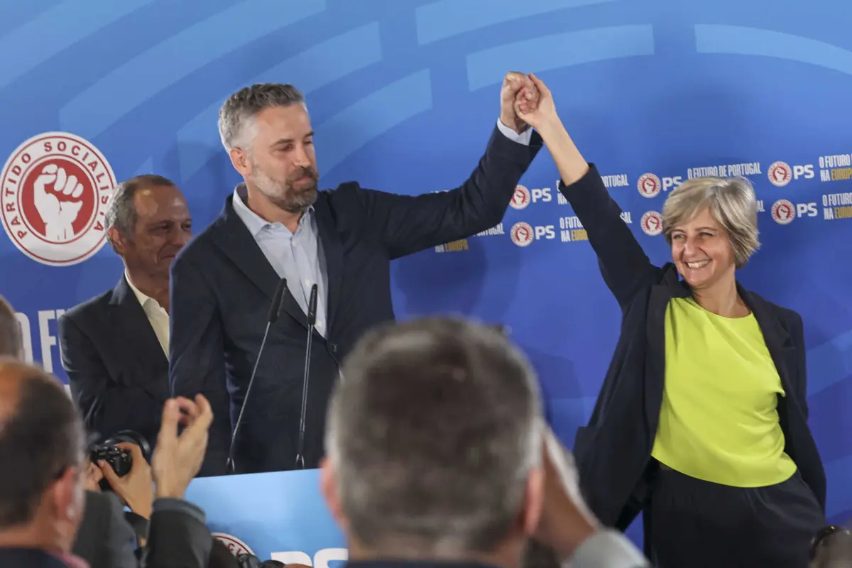 Pedro Nuno Santos e Marta Temido (Créditos: PAULO SPRANGER/Global Imagens)