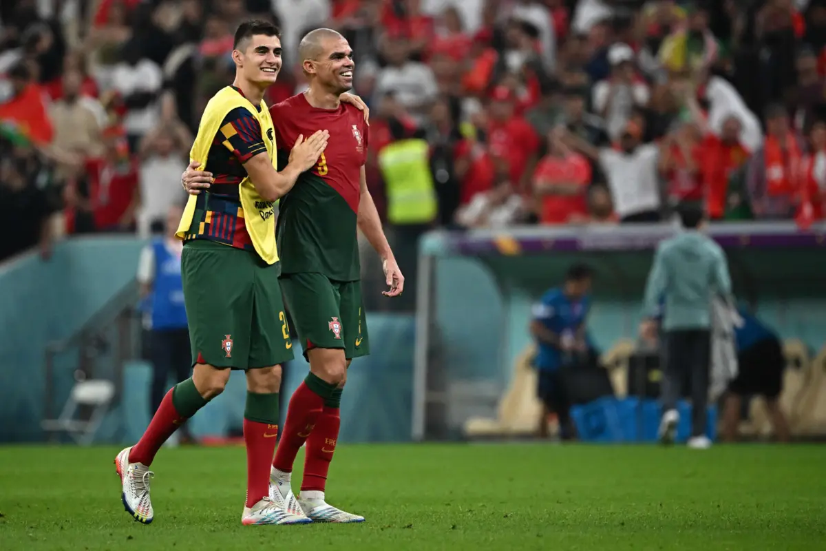 António Silva e Pepe (Anne-Christine POUJOULAT AFP)