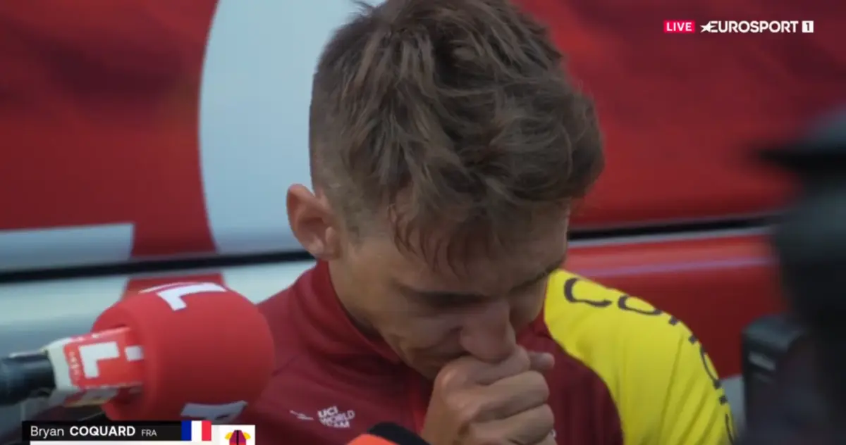 Imagem de contexto do artigo Provoca queda no Tour e não esconde a emoção: "Não sou um mau rapaz"