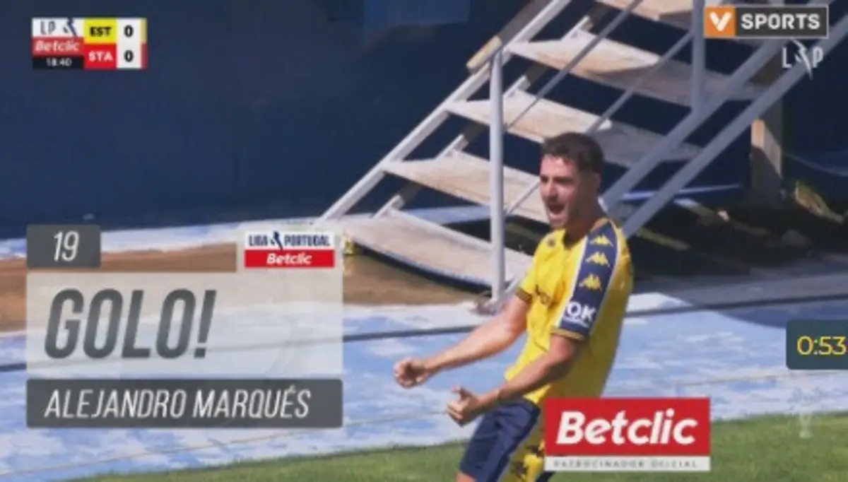 Imagem de contexto do artigo Alejandro Marqués marca o primeiro golo do Estoril na I Liga 2024/25